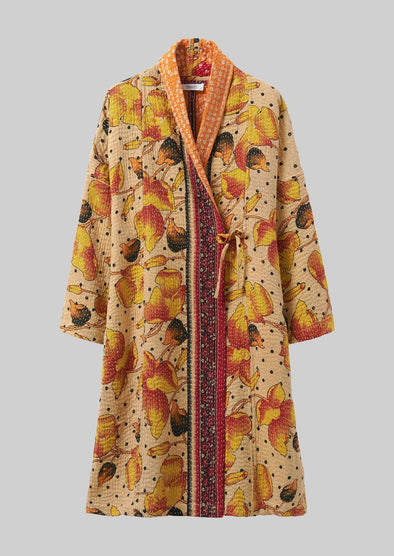 Repurposed Kantha Coat | Yellows | Women's Coats